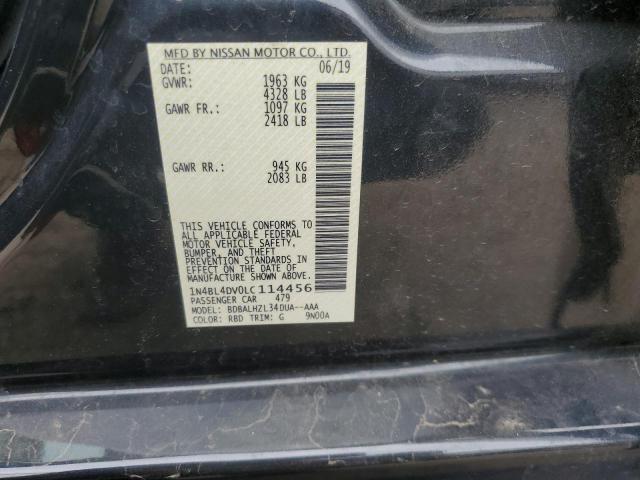2020 NISSAN ALTIMA 1N4BL4DV0LC114456