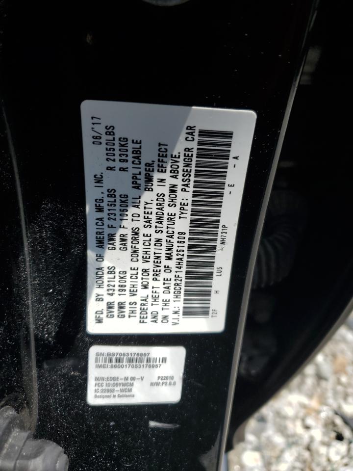 Lot #3318960969 2017 HONDA ACCORD SPORT SPECIAL EDITION