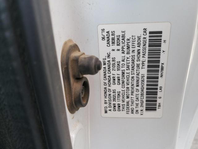 2016 HONDA CIVIC EX 2HGFC3B34GH356761
