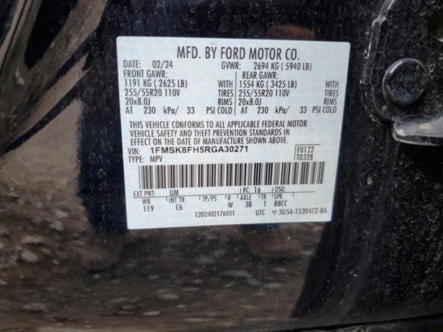 2024 FORD EXPLORER LIMITED 1FMSK8FH5RGA30271