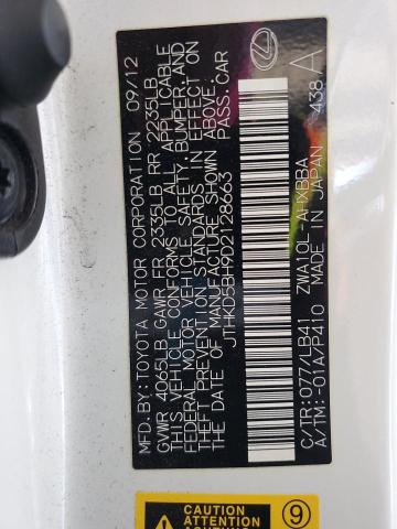 2013 LEXUS CT 200 - JTHKD5BH9D2128663