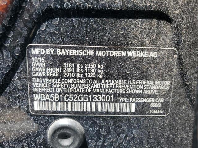 2016 BMW 535 I WBA5B1C52GG133001