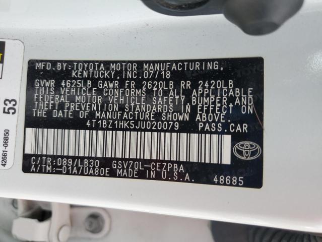 2018 TOYOTA CAMRY XSE - 4T1BZ1HK5JU020079