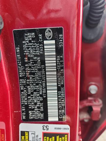 2018 TOYOTA CAMRY XSE - 4T1B61HK6JU538419