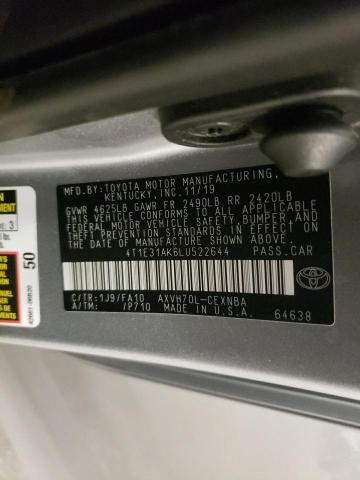 2020 TOYOTA CAMRY LE - 4T1E31AK6LU522644