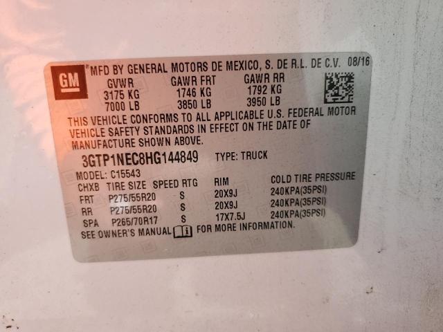 2017 GMC SIERRA C15 3GTP1NEC8HG144849