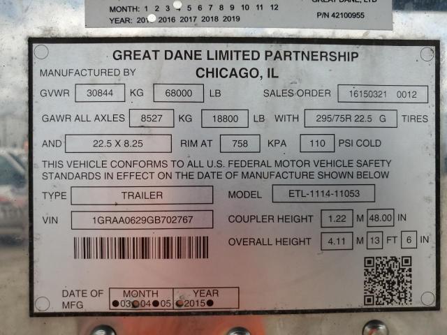 2016 GREAT DANE UNKNOWN #3268389783