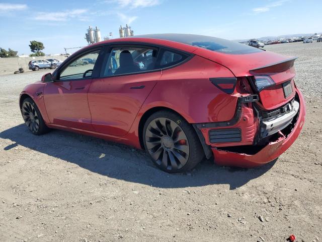 TESLA MODEL 3 2022 red  electric 5YJ3E1EC9NF229647 photo #3