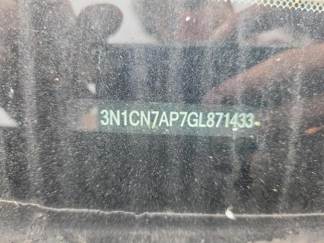 2016 NISSAN VERSA S 3N1CN7AP7GL871433