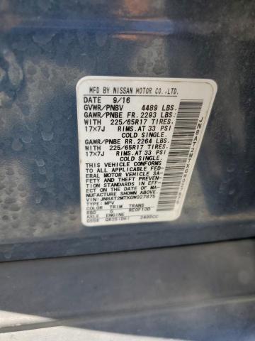 2016 NISSAN ROGUE S JN8AT2MTXGW027875