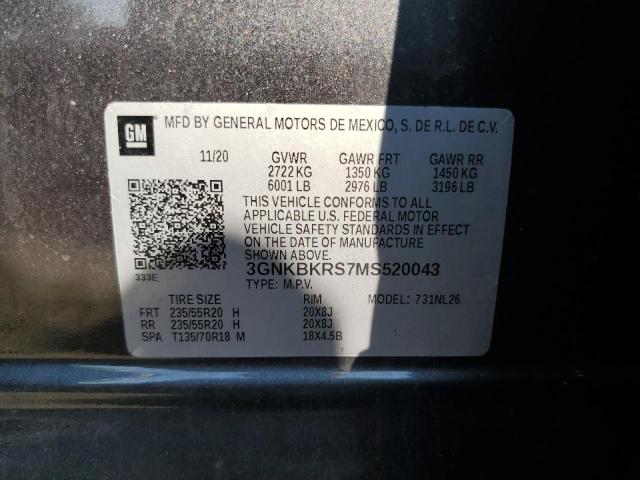 2021 CHEVROLET BLAZER RS 3GNKBKRS7MS520043