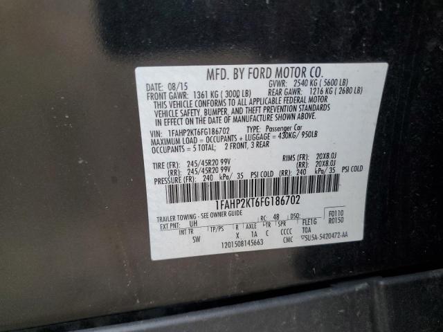 2015 FORD TAURUS SHO 1FAHP2KT6FG186702