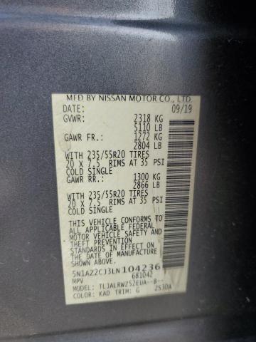 2020 NISSAN MURANO SL 5N1AZ2CJ3LN104236