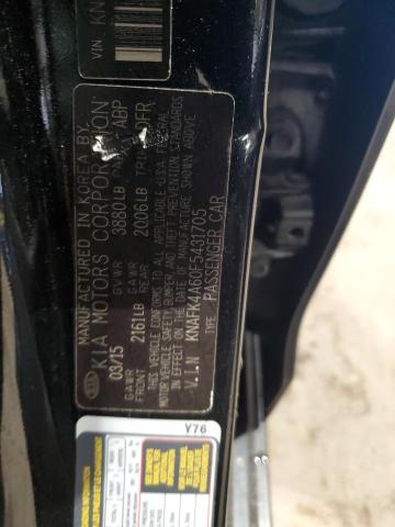 2015 KIA FORTE KNAFK4A60F5431705