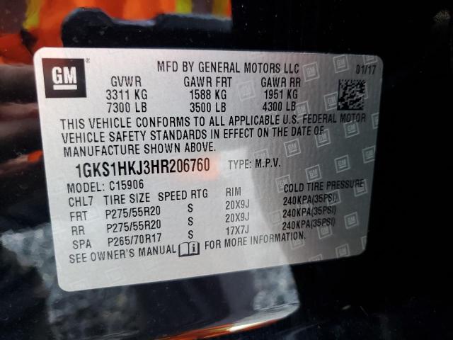 2017 GMC YUKON XL D 1GKS1HKJ3HR206760