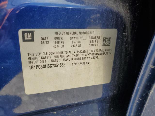 2012 CHEVROLET CRUZE LS - 1G1PC5SH6C7351666