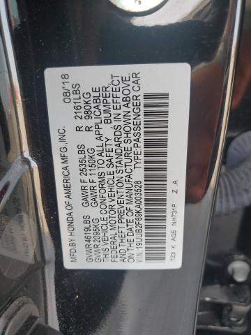 2019 ACURA TLX TECHNO 19UUB2F69KA003528