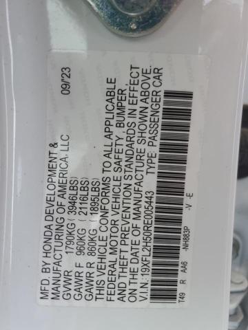 2024 HONDA CIVIC LX - 19XFL2H50RE005443