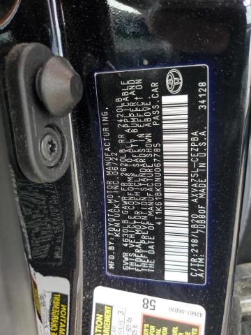 2022 TOYOTA CAMRY XSE - 4T1K61BK0NU067785