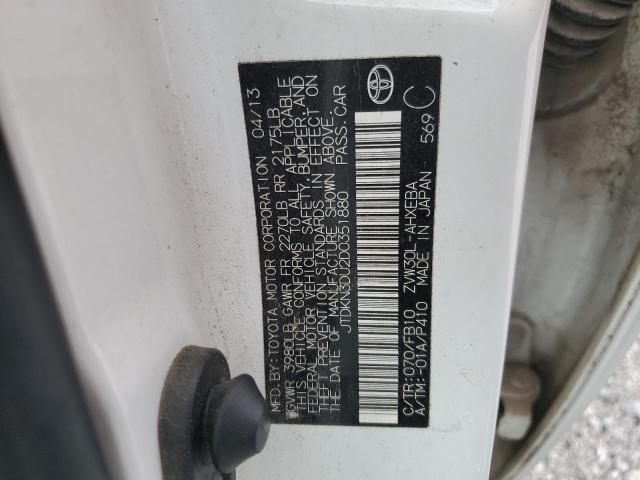 2013 TOYOTA PRIUS - JTDKN3DU2D0351880