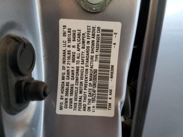 2019 HONDA INSIGHT LX 19XZE4F10KE009260