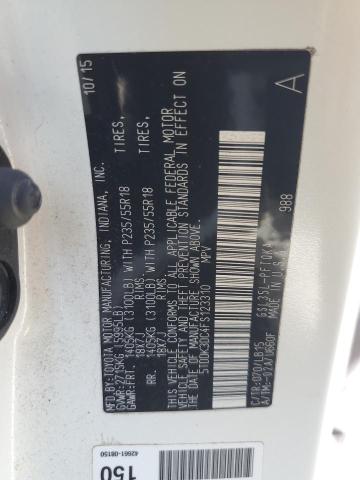 2015 TOYOTA SIENNA XLE - 5TDDK3DC4FS123310