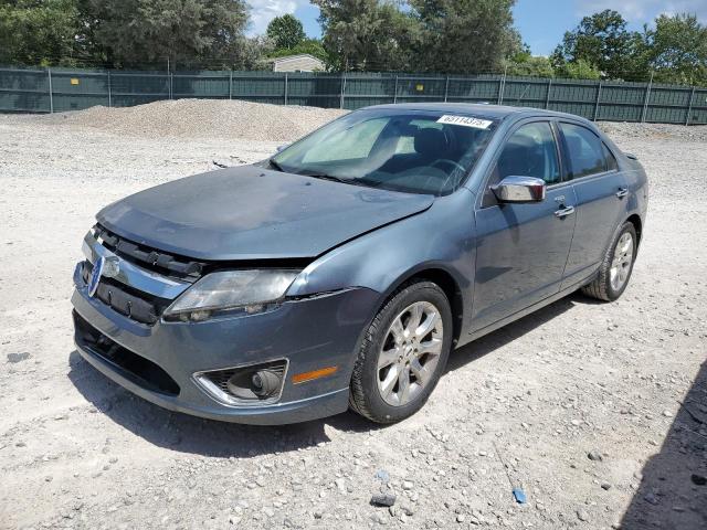 FORD FUSION SEL 2011 blue sedan 4d flexible fuel 3FAHP0JG9BR278754 photo #1