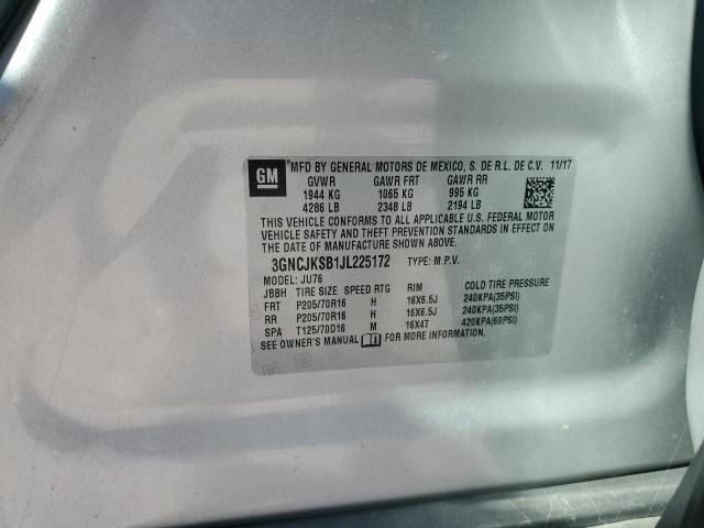 2018 CHEVROLET TRAX LS - 3GNCJKSB1JL225172