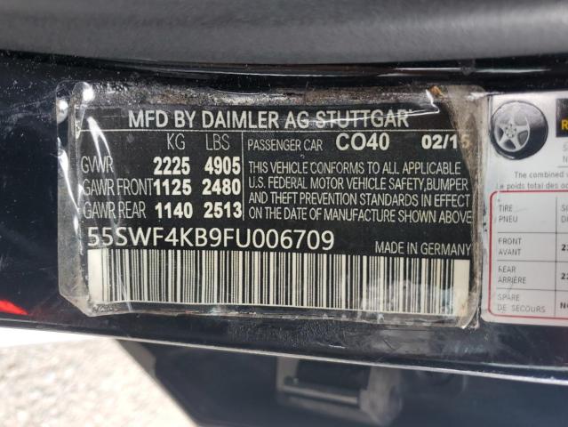 2015 MERCEDES-BENZ C 300 4MAT 55SWF4KB9FU006709