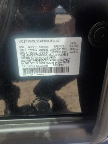 2020 ACURA MDX TECHNO 5J8YD3H52LL002085