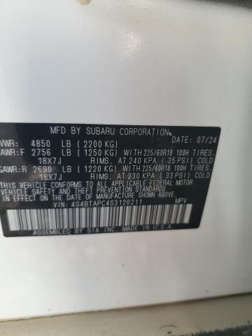 2025 SUBARU OUTBACK TO 4S4BTAPC4S3120211