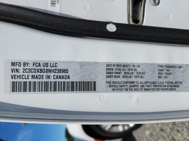 2022 DODGE CHARGER SX 2C3CDXBG8NH238965