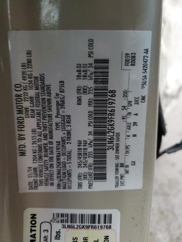2015 LINCOLN MKZ 3LN6L2GK9FR619768