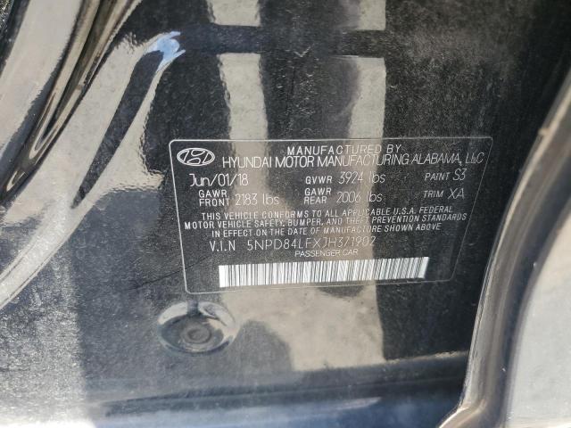 2018 HYUNDAI ELANTRA SE 5NPD84LFXJH371902