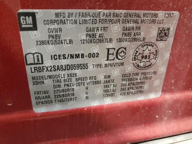 2018 BUICK ENVISION E LRBFX2SA8JD059555