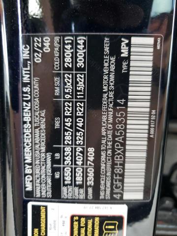 2023 MERCEDES-BENZ GLS MERCED 4JGFF8HBXPA583514