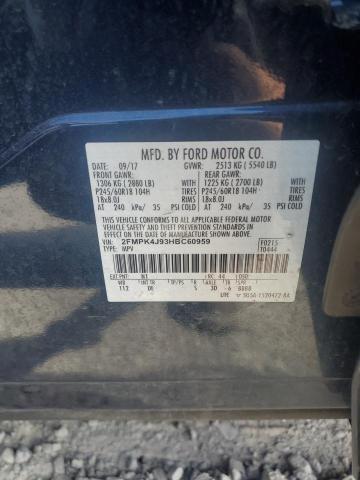 2017 FORD EDGE SEL - 2FMPK4J93HBC60959