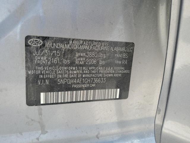2016 HYUNDAI ELANTRA SE - 5NPDH4AE1GH736633