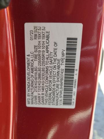 2023 HONDA ODYSSEY TO 5FNRL6H84PB037432