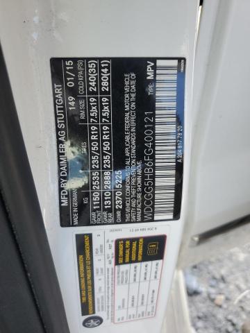 2015 MERCEDES-BENZ GLK 350 WDCGG5HB6FG400121