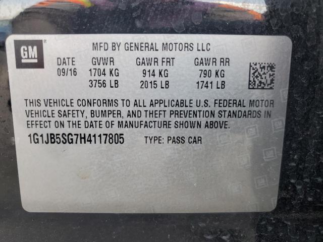 2017 CHEVROLET SONIC LS #3303646931