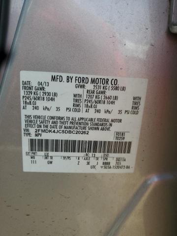 2013 FORD EDGE SEL - 2FMDK4JC5DBC20262