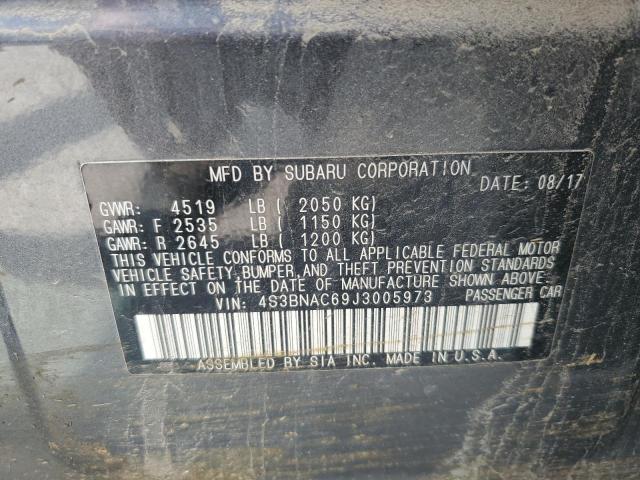 2018 SUBARU LEGACY 2.5 4S3BNAC69J3005973