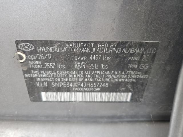 2018 HYUNDAI SONATA SPO - 5NPE34AF4JH657248
