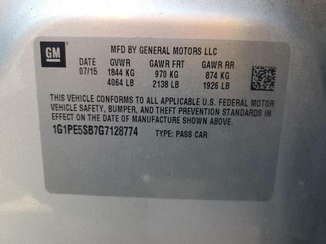 2016 CHEVROLET CRUZE LIMI 1G1PE5SB7G7128774