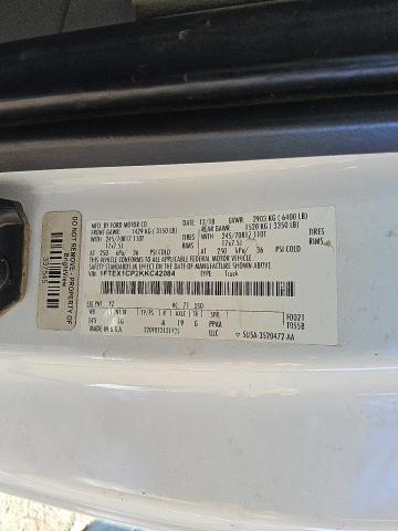 2019 FORD F150 SUPER 1FTEX1CP2KKC42084
