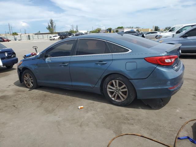 HYUNDAI SONATA SE 2015 blue sedan 4d gas 5NPE24AFXFH208845 photo #3