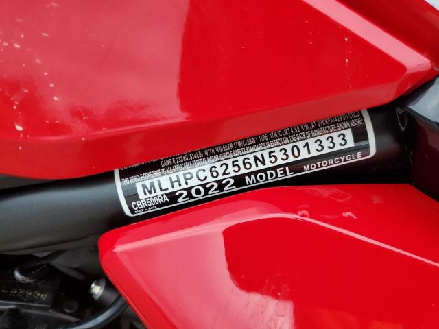 2022 HONDA CBR500 RA MLHPC6256N5301333