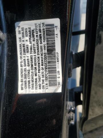 2016 HONDA CIVIC TOURING 19XFC1F95GE220068