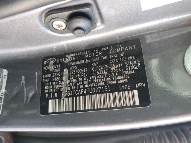 2015 HYUNDAI TUCSON GLS KM8JTCAF4FU027151